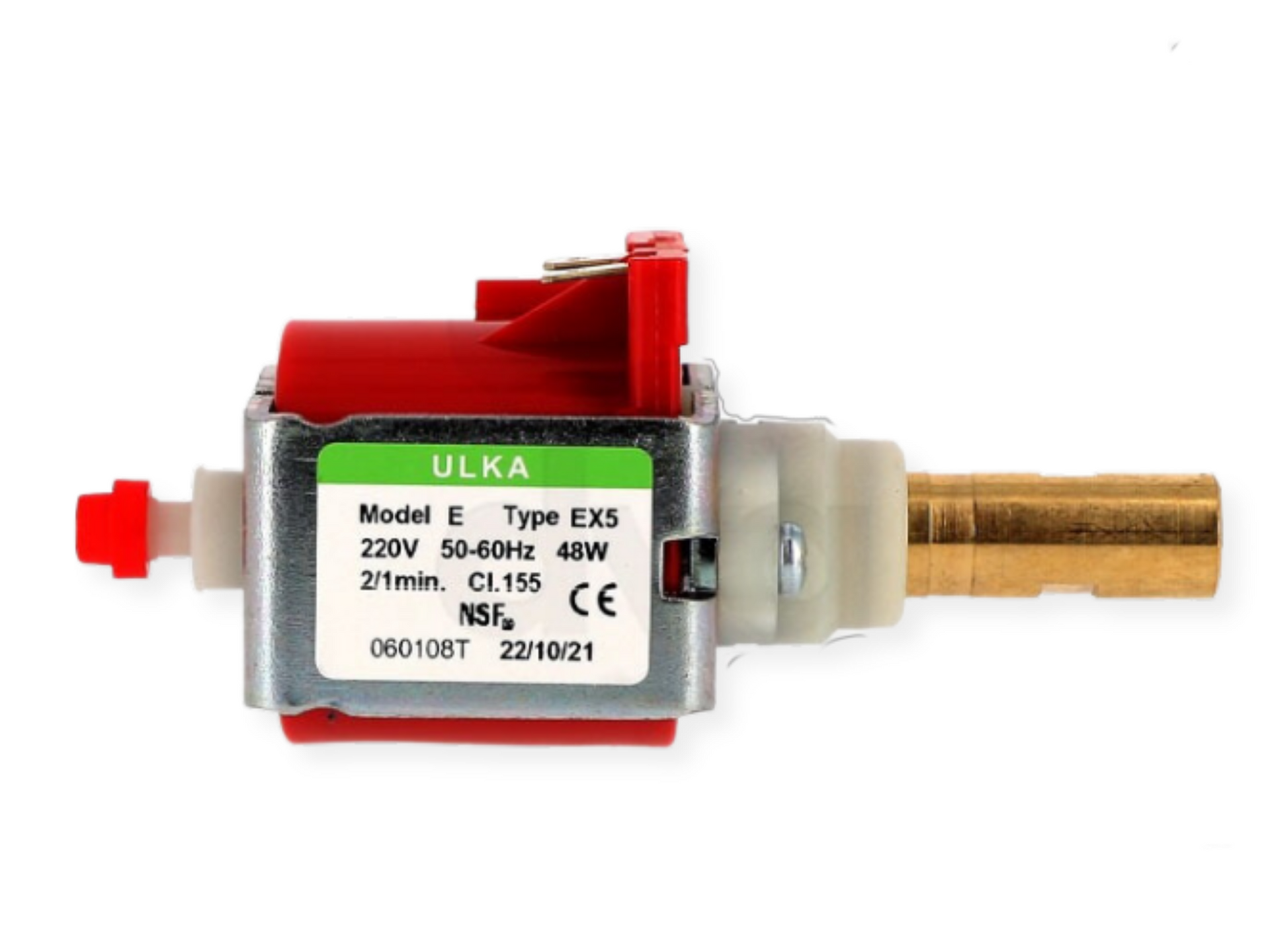 Ulka vibration pump EX5 220V 50/60Hz Brass outlet | Pro Coffee